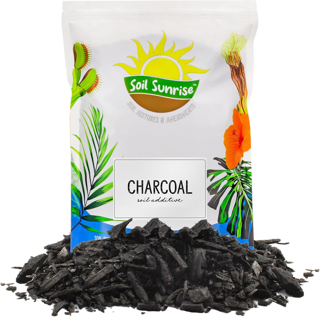Horticultural Charcoal for Indoor Plants (24 Quarts), Hardwood Soil Additive for Orchids, Terrariums, and Gardening