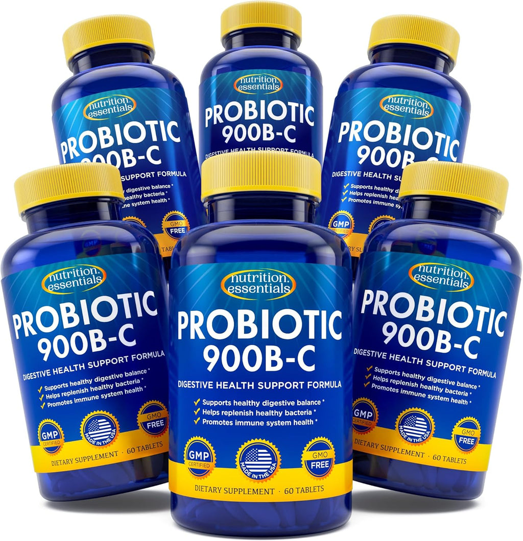 Nutrition Essentials GMP Certified Probiotic Dietary Supplement 6 Bottles 360 Capsules
