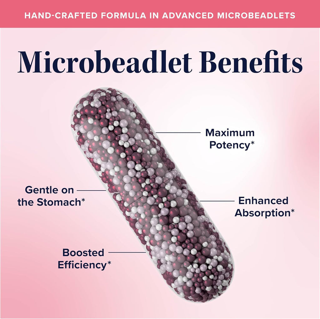 Myo-Inositol & D-Chiro Inositol for Hormone Balance for Women | Microbeadlets to Regulate Menstrual Cycle & Support Ovarian Health | 40:1 Ratio Myo & D Chiro | Non-GMO | 120 Ct (2 Month Supply)