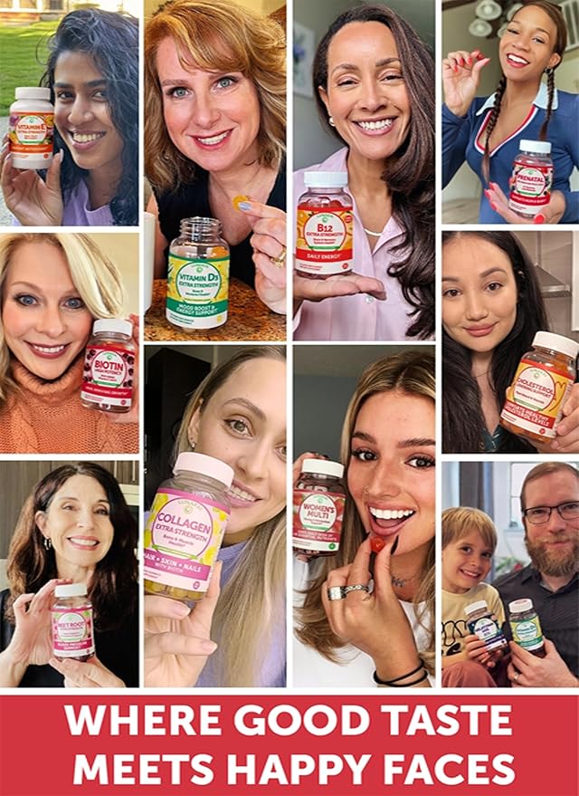 Lunakai USA Made Biotin Gummies 5000mcg with Vitamin C & E - Delicious Hair Skin Nails Vitamins for Women, Non-GMO, Hair Growth Supplement - 6 Pack