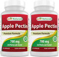 Best Naturals Apple Pectin 700 mg - Dietary Fiber - Intestinal Support - 120 Capsules (120 Count (Pack of 2))