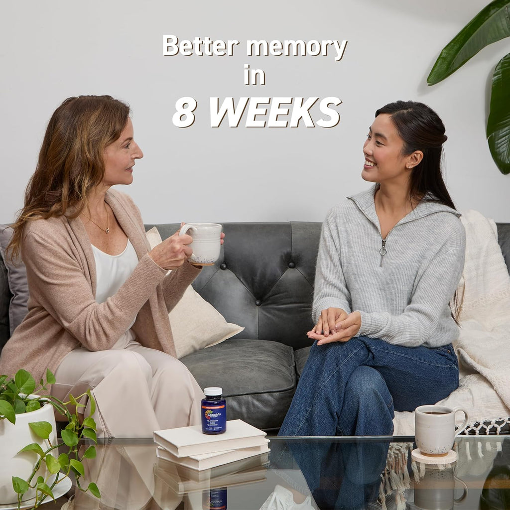 CocoaVia Memory+ Brain Supplement, 90 Day, 750 mg Cocoa Flavanols, Memory & Brain Booster, Vegan, Plant Based, Gluten Free, 90 Count (Pack of 3)