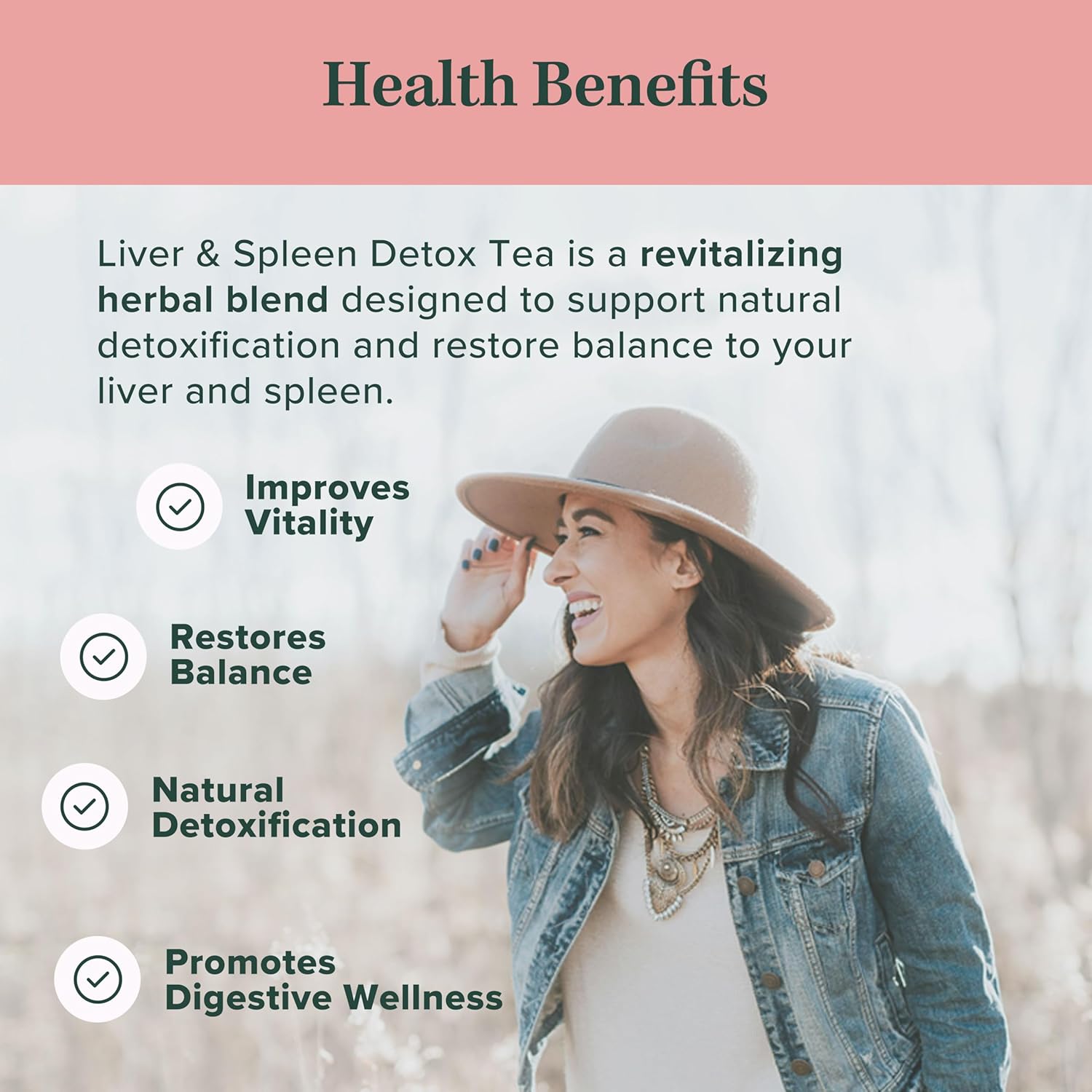 Jade Tea - Organic Liver & Spleen Detox Tea - Organic Dandelion Root Tea, Burdock Root, Ginger Root & Orange Peel - Supports Liver, Kindey, Gallbladder & Spleen Health - Apple Cinnamon Flavor