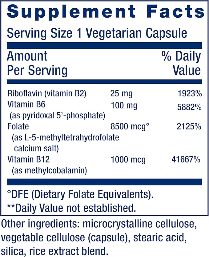 Life Extension Homocysteine Resist Vegetarian Capsules, 60 Count
