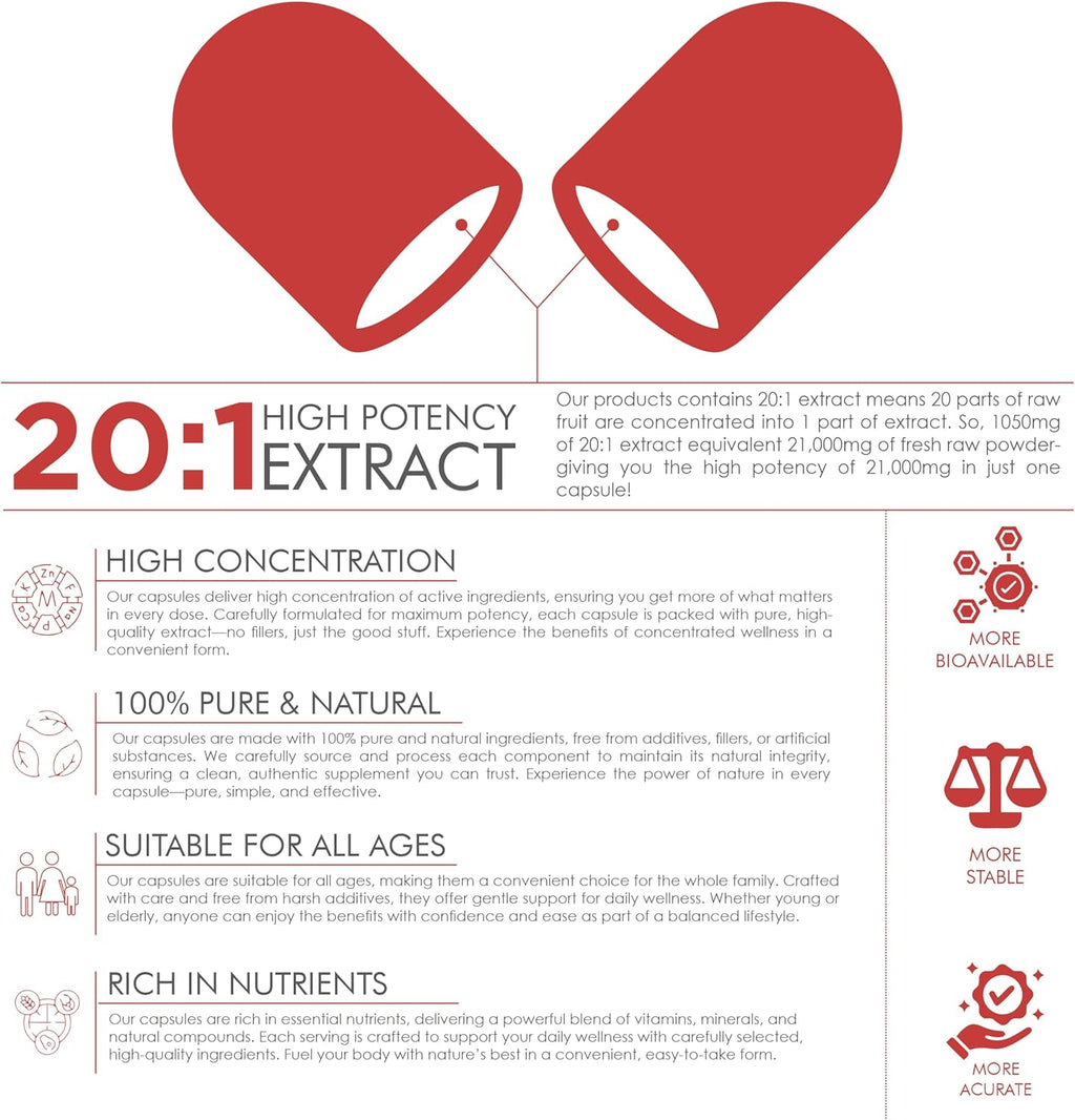 Tart Cherry 1050 mg Capsules with Turmeric Moringa Cranberry Chanca Piedra Celery Quercetin ACV Pomegranate L Selenomethionine - 120 Ct Cherry Tart Capsules