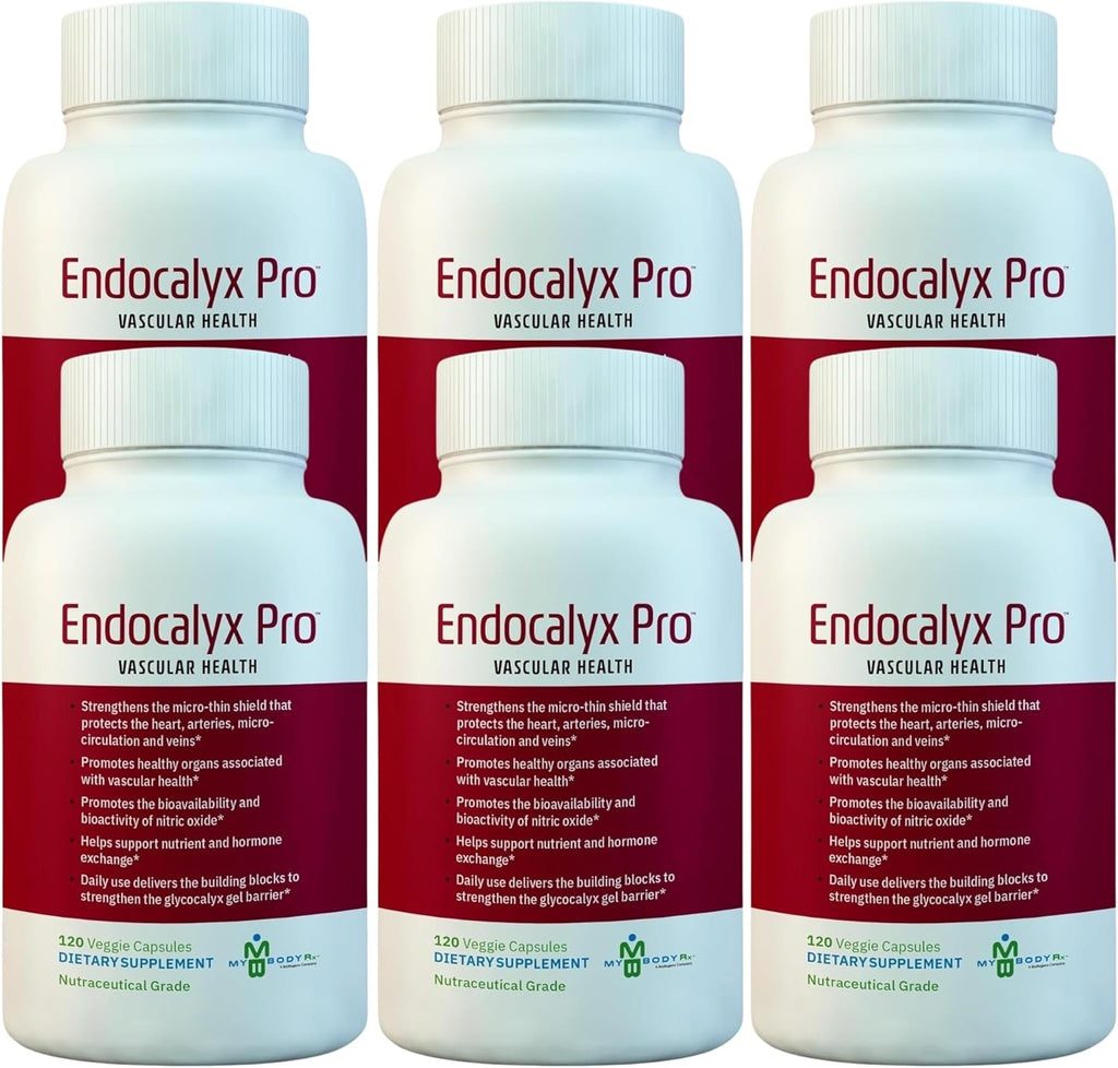 Endocalyx Pro Supplement – Endothelial Glycocalyx Support 120 Capsules - Vascular & Microcirculation Health – Clinically-Studied – Patented – Supports Nitric Oxide Functions