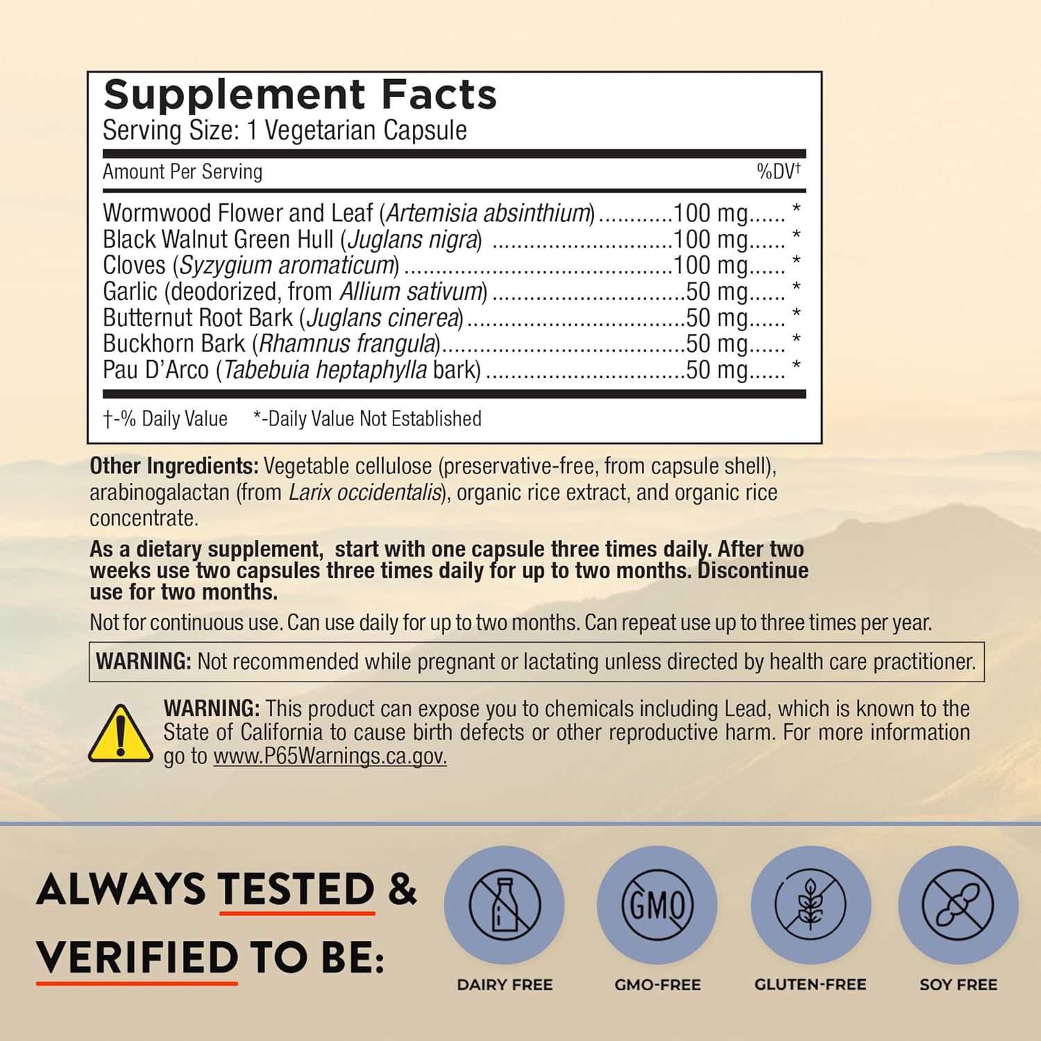Mt. Angel Vitamins - para Response | Intestinal Health Support, Digestive Aid| Black Walnut Wormwood | Non-GMO, Vegan, 60 Vegetarian Capsules