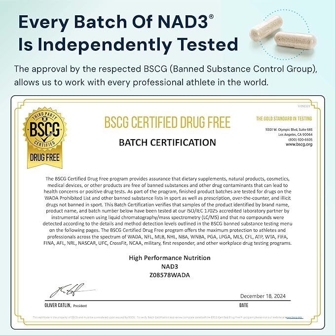 HPN NAD+ Booster – Nicotinamide Riboside Alternative (NAD3) for Men & Women | Anti Aging NRF2 Activator, 312 mg per Serving – Natural Energy Supplement for Longevity & Cellular Health, 30 Veggie Pills
