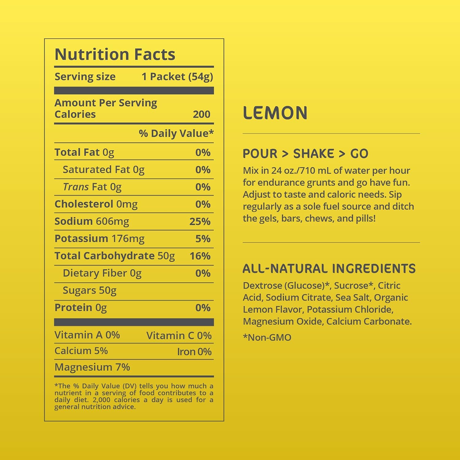 Tailwind Nutrition Endurance Fuel, Sports Drink Powder Single Serving with Electrolytes, Non-GMO, Free of Soy, Dairy, and Gluten, Vegan-Friendly, Lemon, Pack of 12