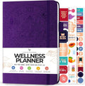 Legend Wellness Planner & Food Journal – Daily Diet & Health Journal with Weight Loss, Measurement & Exercise Trackers – Lifestyle & Nutrition Diary – Lasts 6 Months, A5 size – Purple