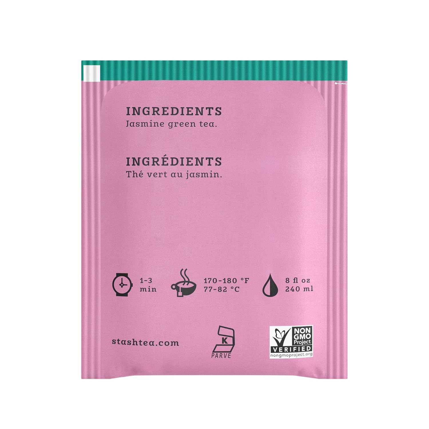 Stash Tea Jasmine Blossom Green Tea - Caffeinated, Non-GMO Project Verified Premium Tea with No Artificial Ingredients, 20 Count (Pack of 6) - 120 Bags Total