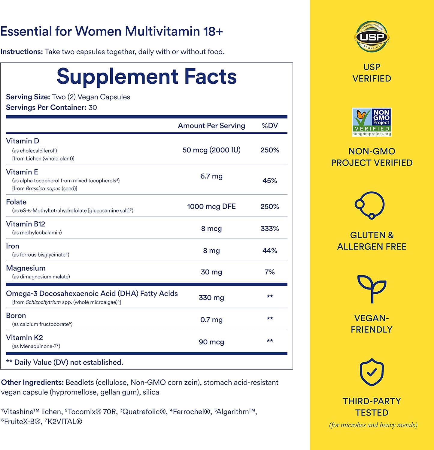 Ritual Multivitamin for Women 18+ & Daily Gut Health Support, 30 Days Supply