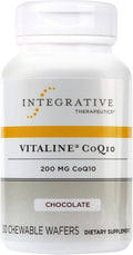 Integrative Therapeutics - Vitaline CoQ10 (200mg) - Supports Heart & Brain Health* - Chocolate Flavored - 30 Chewable Wafers