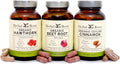 Herbal Roots Certified Organic Heart Health Trio, Hawthorn, Ceylon Cinnamon, Beetroot Herbal Supplements