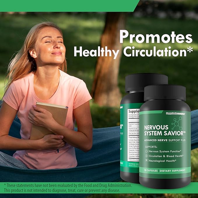 Nervous System Savior - Advanced Nerve Support - Our Best Nerve Support Supplement - Natural Nerve Savior Supplement to Help Save Your Nerve Health - Nerve Support Supplements Your Nerves Savior