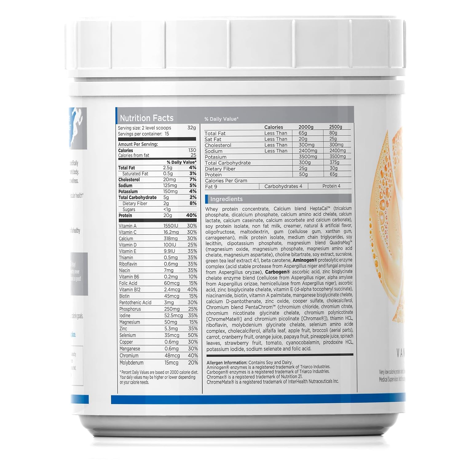 WellnessPro Mens Balanced Nutrition Meal Replacement Shake, Shake & Smoothie Powder Specific Formula for Men, 15 Servings, Vanilla Flavor, Gluten Free, 20g Protein Per Serving