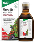 Floradix by Salus Iron & Herbs - Liquid Herbal Supplement for Energy Support* - Iron Supplement with Vitamin C & B Complex Vitamins - for Men & Women - 8.5 Fl Oz
