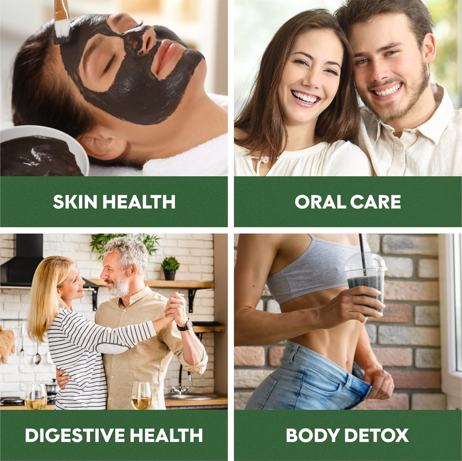 Pure Coconut Activated Charcoal Capsules - 180 Charcoal Pills, Helps with Teeth Whitening, Bloating and Body Cleansing. Non-GMO - Gluten Free, Vegan