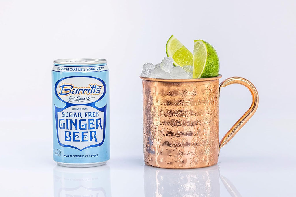 Barritt's Mixers - Sugar Free Diet Ginger Beer, Non-Alcoholic Soda Cocktail Mixer, 7.5 fl oz Cans, 24 Pack, Mini, 0 Calories, No Aspartame