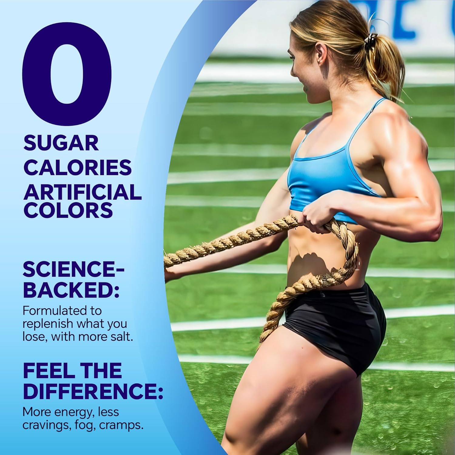 Sugar Free Electrolytes Powder Packets - Salty High Sodium Hydration Packets, Electrolytes Drink Mix for Fitness Enthusiasts & Outdoor Workers, Calories Free(Variety 16 Sticks)