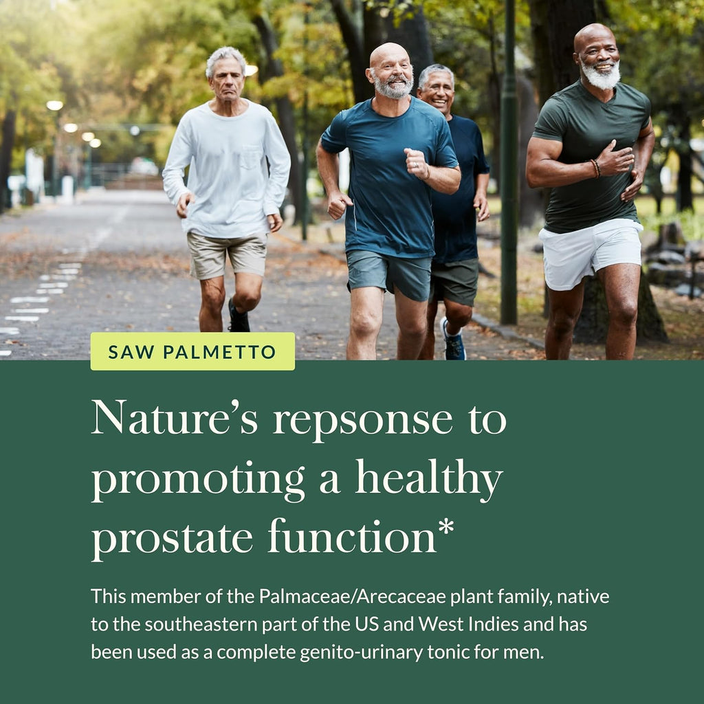Gaia Herbs Saw Palmetto - Supports Healthy Prostate Function for Men - Contains Saw Palmetto and Sunflower Seed Lecithin to Support Men’s Health - 60 Vegan Liquid Phyto-Capsules (30-Day Supply)