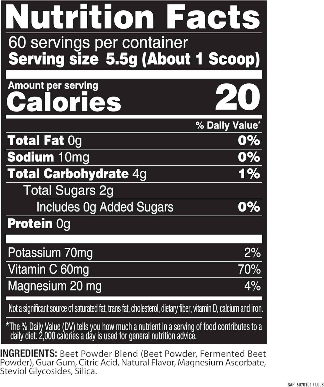 Nature Fuel Power Beets Powder, Delicious Mixed Berry, Concentrated Superfood Supplement, Supports Circulation, Natural Energy & Stamina, Non-GMO, 60 Servings (Packaging May Vary)