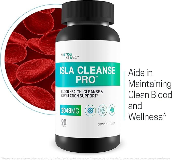 Isla Cleanse Pro - Our Best Vein Health & Artery Health Full Body Cleanse Detox Supplement - Blood Cleanse Detox - Island Cleanse Heart Healthy Solution - Arteries Cleanse Body Detox Cleanse Tea Caps