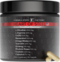 Heart of Steel: 10-in-1 Metabolic Maximizer Nitric Oxide Supplement, Blood Pressure Support, L Arginine, L Citrulline Natural Pre-Workout: Energy Management 120 Count