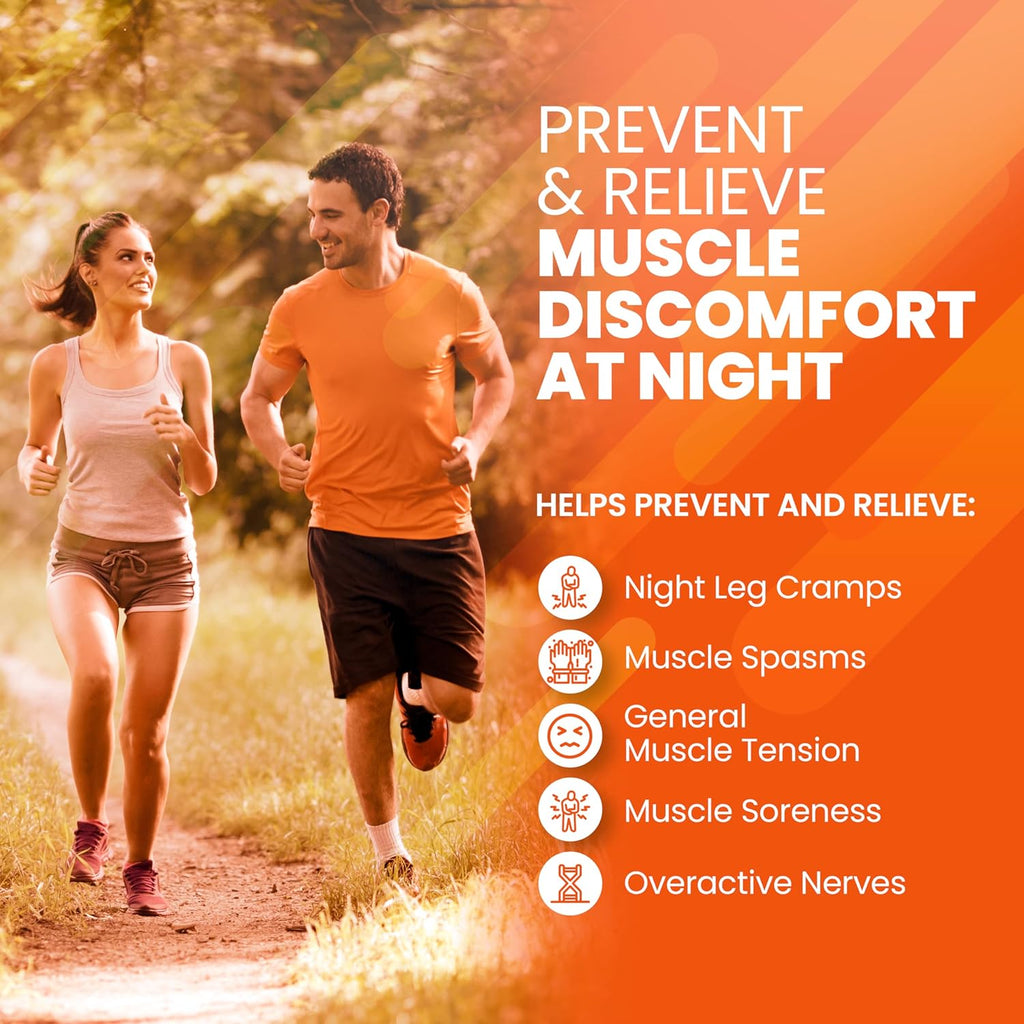 SaltWrap Mag R&R - Nighttime Muscle Cramps Support, Natural Sleep Support for Adults with Magnesium Glycinate for Muscle Spasm and Leg Cramps Relief, 90 Capsules