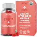 WellPath Organic Apple Cider Vinegar Gummies with The Mother - USDA Organic ACV Gummies - Ginger & Apple Cider Vinegar with Mother for Gut Health - Vegan, Non-GMO, 60 Ct