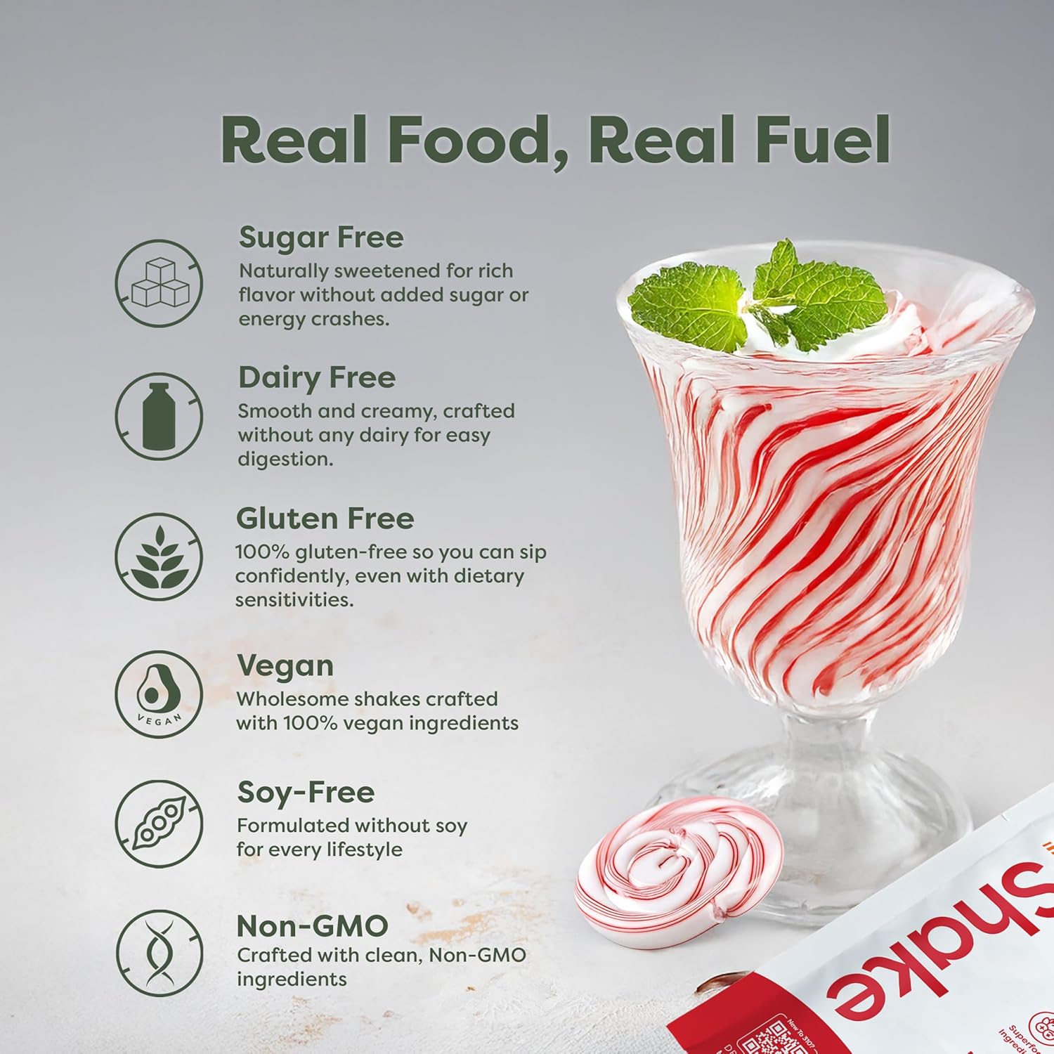 310 Nutrition All-in-One Meal Replacement Shake - Plant-Based Protein Powder with Triplex Proteins, Probiotics, Digestive Enzymes & Superfoods - Vegan, Low Carb, Keto & Paleo Friendly - Peppermint Swirl - 14 Servings