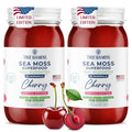TrueSeaMoss Sea Moss Gel – Limited Edition – Made in USA – Wildcrafted Seamoss, Fresh Fruits & Sea Vegetables – Cherry, Pack of 2 (Labels May Vary)