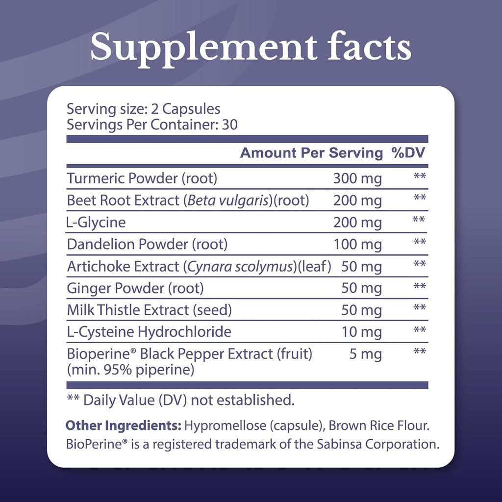 Liver Renew - Liver Cleanse Detox & Repair - Liver Support Supplement with Artichoke Extract, Milk Thisle, Dandelion and Turmeric - 60 Capsules