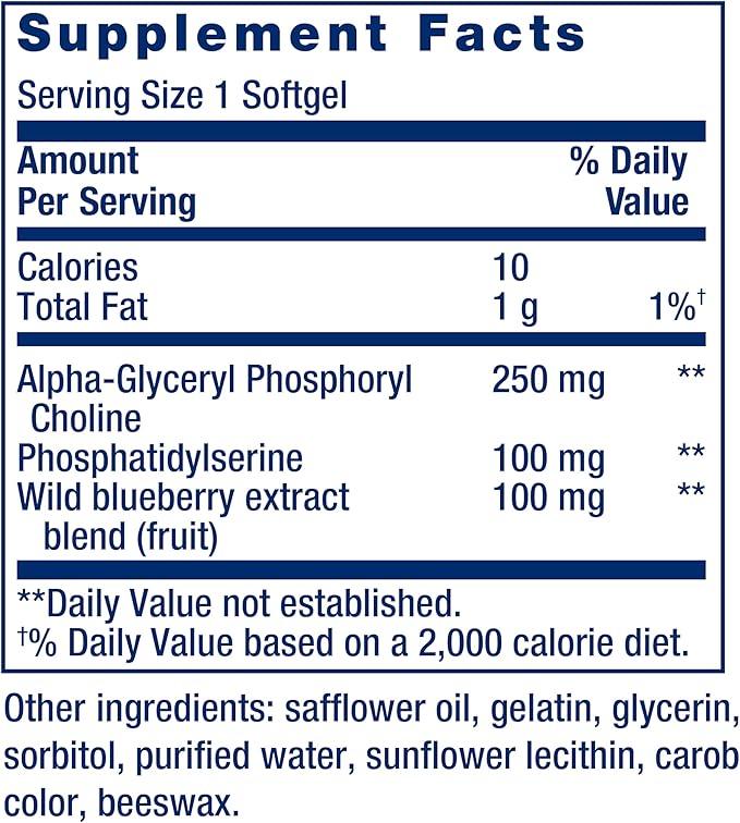 Life Extension Cognitex Basics, 30 Softgels - Multi-Nutrient Formula for Brain Health Support, Targeted Nutrition for Memory, Focus, Attention & Overall Cognitive Performance - Non-GMO, Gluten-Free
