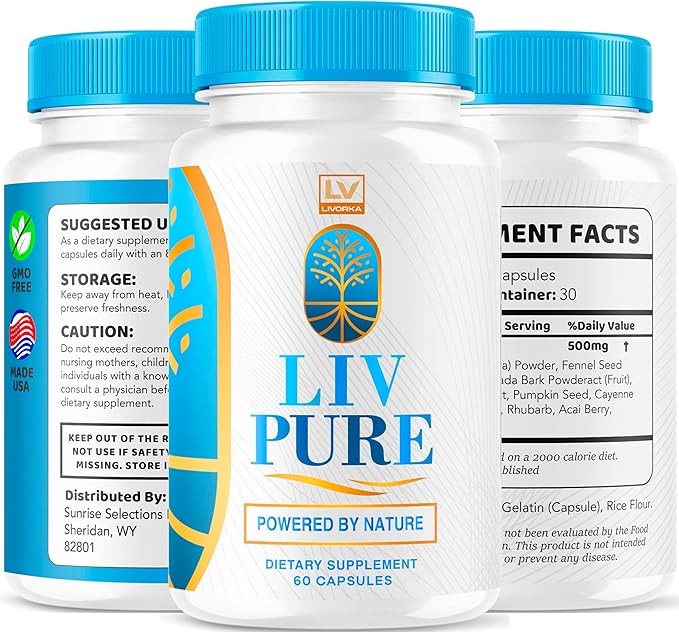 (3 Pack) Liv Pure, Liv Pure Reviews, Liv Pure Pills, Liv Pure Pills Reviews, Livpure, Liv Pure Capsules Liver, LivPure Pill Now in Capsules, 180 Capsules for 90 Day.