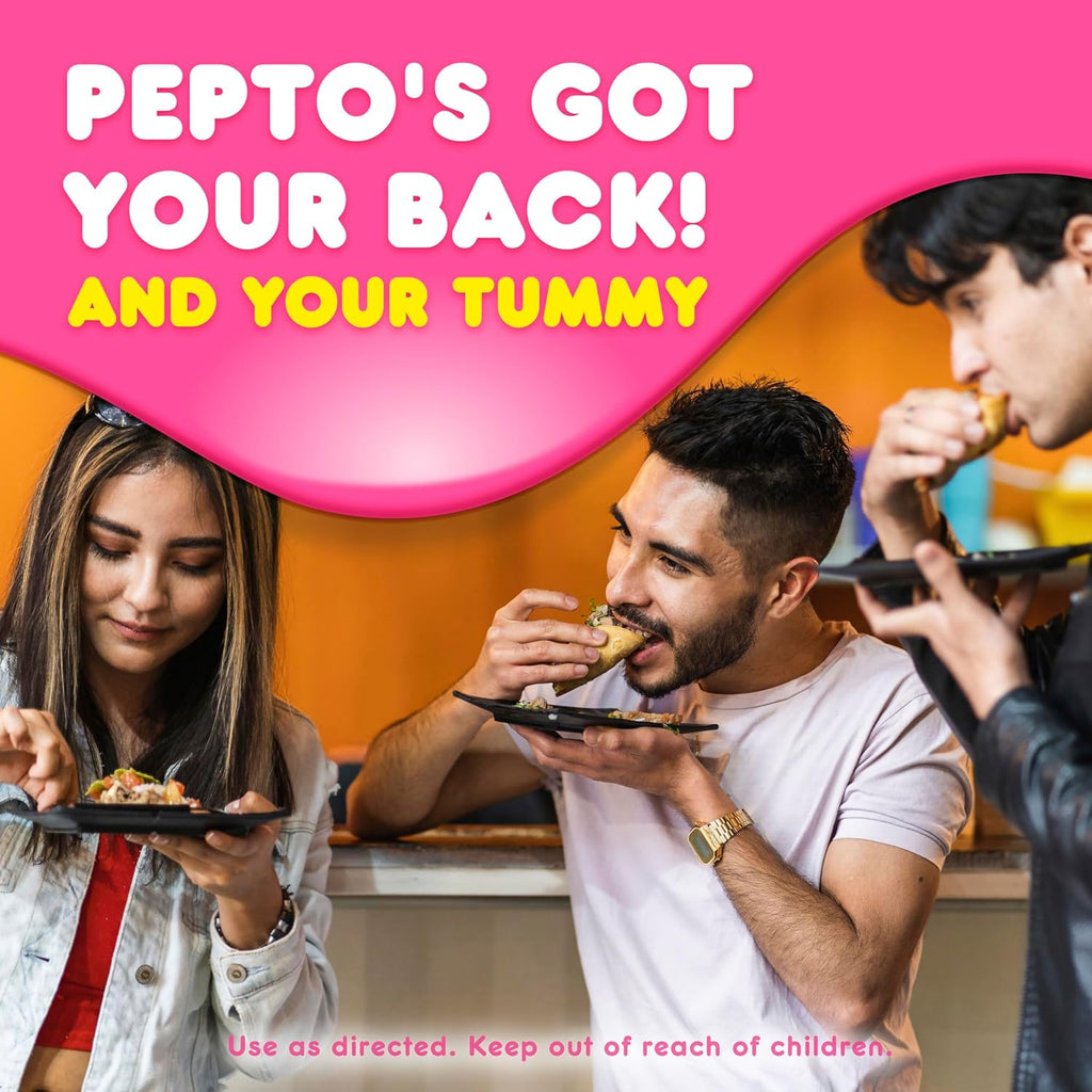Pepto Bismol Liquicaps, Upset Stomach Relief, Bismuth Subsalicylate, Multi-Symptom Relief of Gas, Nausea, Heartburn, Indigestion, Upset Stomach, Diarrhea, 48 Liquicaps