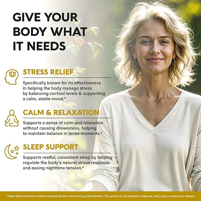 Ashwagandha Supplements 1800mg - USDA Organic Ashwagandha for Women & Men - Clinically Effective Strength for Stress Relief & Sleep - Powder & Root Extract 2.5% Withanolides - Made in USA 100 Capsules
