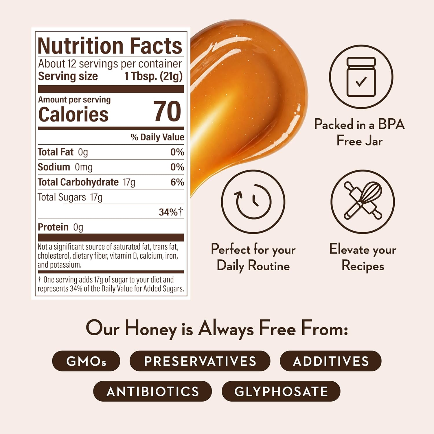 Wedderspoon Raw Premium Manuka Honey, 50+ MGO, 8.8 Oz, Unpasteurized New Zealand Honey, From Our Hives to Your Home