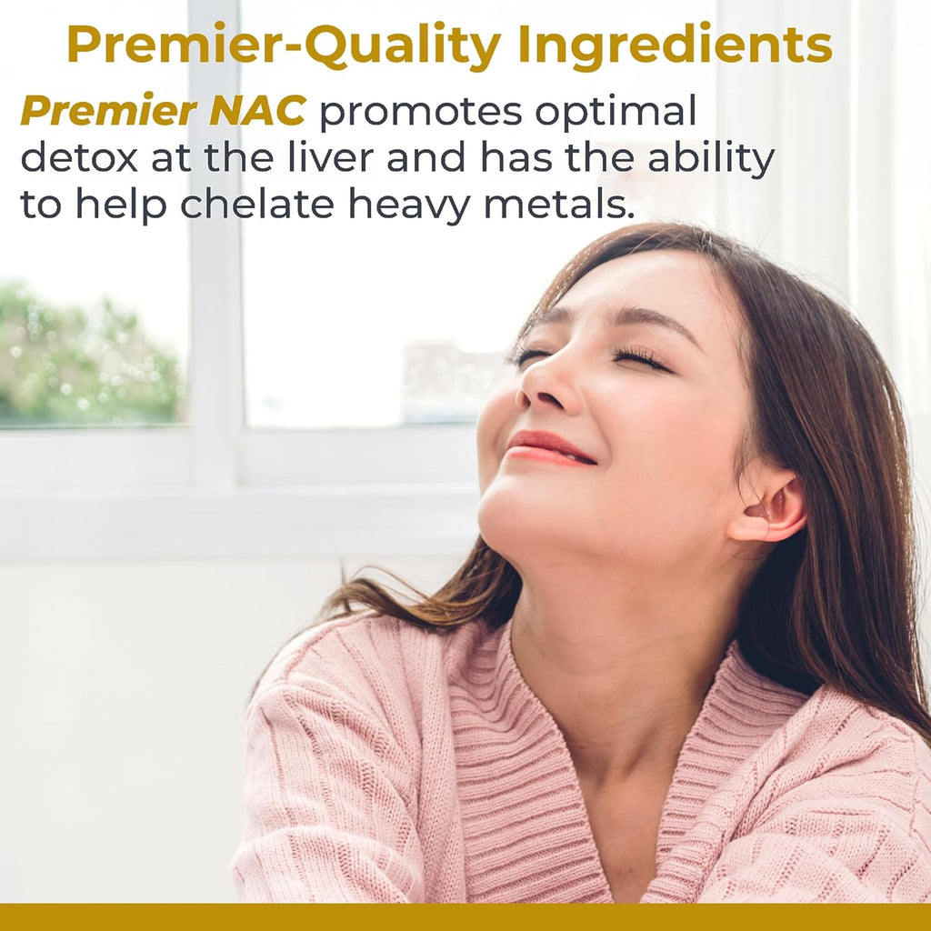 Premier Research Labs Premier NAC - NAC Supplement N-Acetyl Cysteine, N-Acetyl-L-Cysteine, Liver & Immune Support, 300mg NAC Per Capsule - 60 Vegetarian Capsules