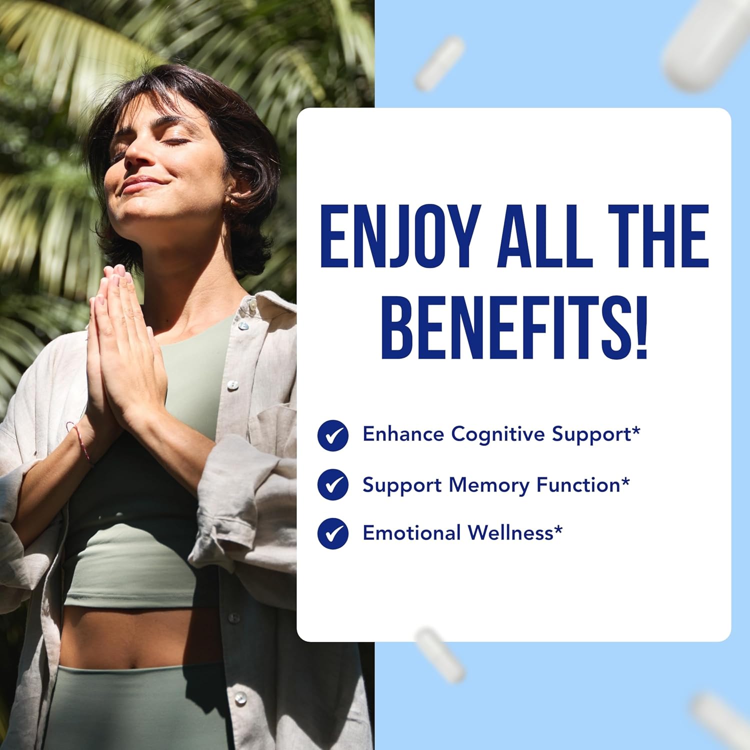 Memory Supplement for Brain Support | Phosphatidylserine Supplement with Memory and Focus Complex with Ginkgo Biloba DMAE Rosemary and Gotu Kola | Made and Tested The USA (66 Day Supply)