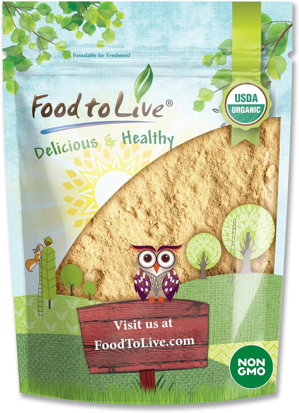 Food to Live Organic Maca Powder, 8 Ounces – Gelatinized, Non-GMO, Kosher, Vegan, Bulk