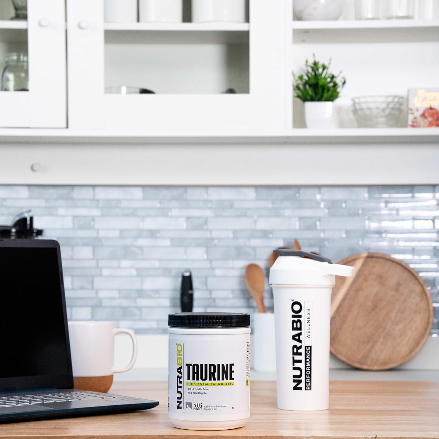 NutraBio Taurine Powder 500g | Pure Free-Form L-Taurine Amino Acid Supplement | Supports Cellular Health, Energy, and Wellness | Non-GMO, USP Grade