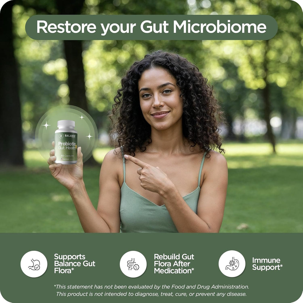 Probiotics 50 Billion CFU, 15 Strain Shelf Stable Formula with Targeted Release Technology, Digestive Health and Immune Support for Busy Professionals, 60 Vegetarian Capsules, 2 Month Supply