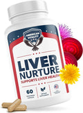 Liver Nurture - Liver Supplement Formula with Milk Thistle, Artichoke, Dandelion, Beet Root, Turmeric & More - Liver Support Supplements - 60 Capsules