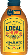 Local Hive Mid-Atlantic Raw & Unfiltered – 32 oz | 100% Pure U.S. Honey | Natural Sweetener Sourced from American Bees & Beekeepers | Medium-Bodied Light Floral Flavor | Ideal for Tea, Baking & Cooking