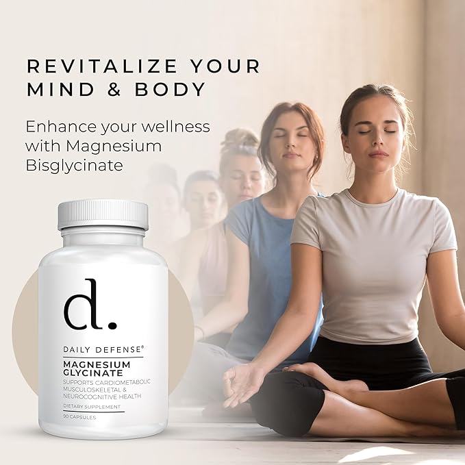Magnesium Glycinate 200mg – Chelated Magnesium Bisglycinate for Muscle Relaxation, Restful Sleep, Heart Health & Metabolism Support – 90 Capsules, Made in USA