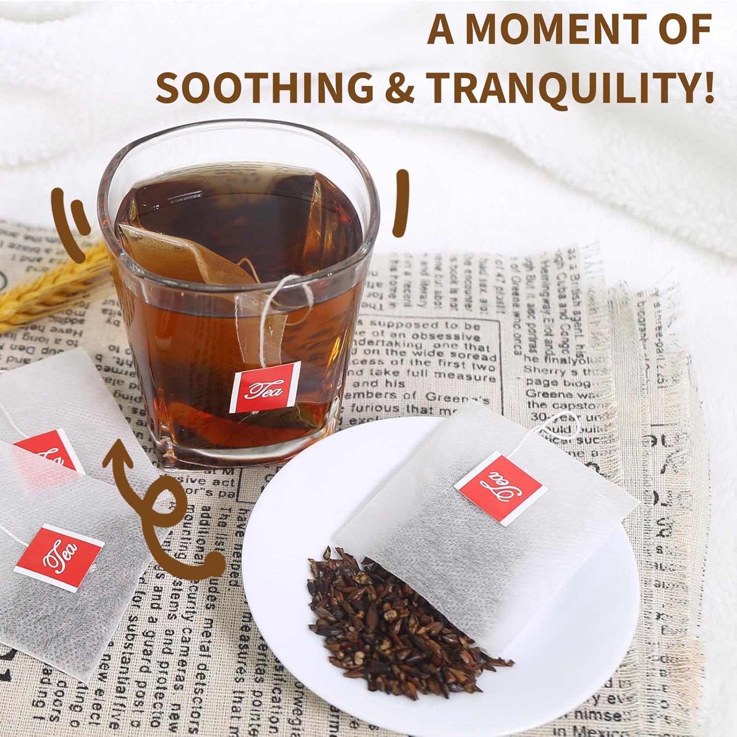 TEARELAE - Barley Bags - 4g x 50 Count - 100% Pure Natural Roated Barley Grains Herbal Tea - Mugicha - Non-GMO - Caffeine-free - Gently Sweet & Mellow