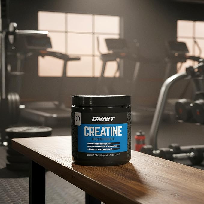 ONNIT Creatine Monohydrate Powder – Unflavored, 90-Serving Value Size – Supports Strength, Lean Muscle, and Brain Energy† – Keto Friendly, No Fillers, 90 Servings, 5.29 oz