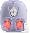 RENPHO Foot Massager Machine with Heat [2026 Upgraded], Shiatsu Foot Massager for Plantar Fasciitis, Valentines Day Gifts for Her Him, Cordless Control, Best Gifts for Women/Mom/Wife, Purple
