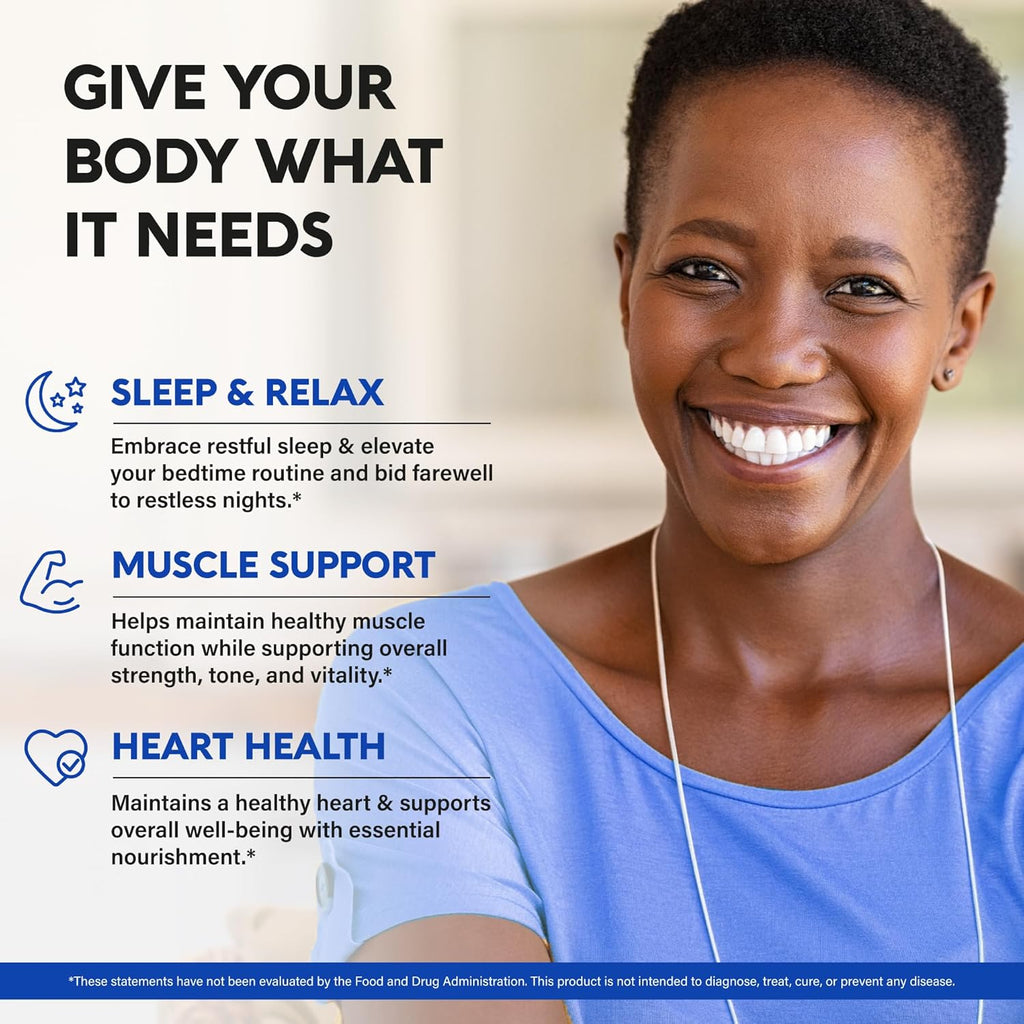 Magnesium Citrate Capsules 1000mg | High Absorption Supplement - Sleep, Muscle & Heart Support - Vegan | Non-GMO - Made in USA - As Powder | Pills | Tablets - 120 Capsules, 2 Month Supply